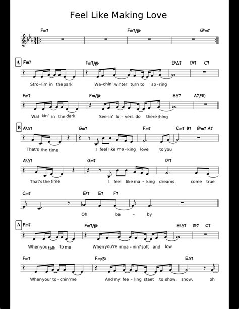Feel Like Making Love Sheet Music For Piano Download Free In Pdf Or Midi