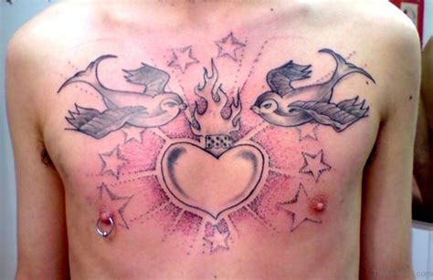 50 Coolest Swallow Tattoos On Chest