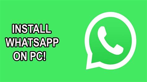 Whatsapp For Pc Install Whatsapp On Pc 2020 Youtube