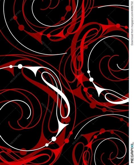 Red And Black Swirl Background