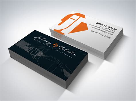 If you're looking for a business card design that will stand out among a crowd of modern calling cards, here's a vintage business card idea. Architect Business Cards Design Ideas