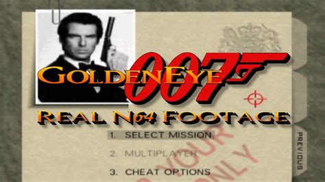 Goldeneye 007 00 Agent Real N64 Footage Full Playthrough Youtube