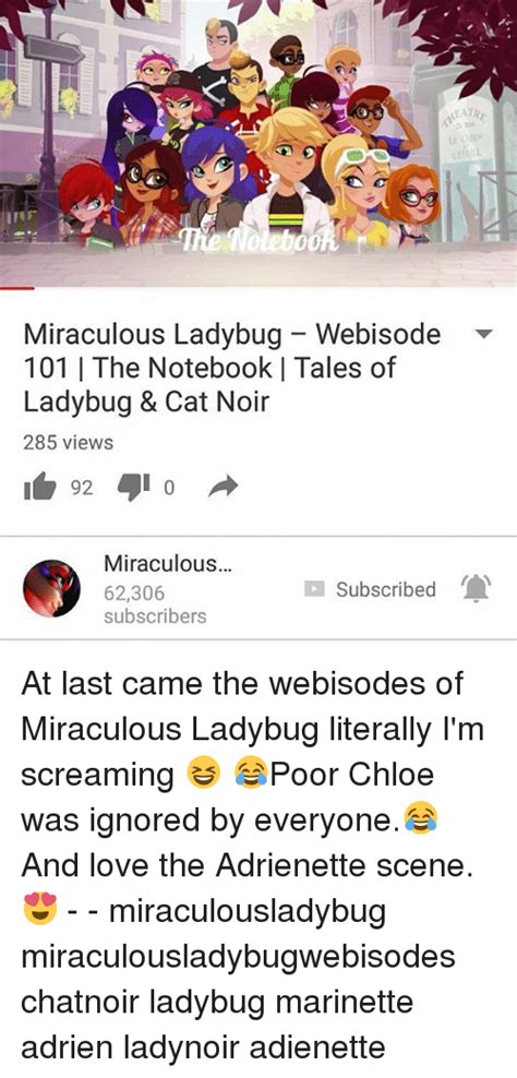 Miraculous Ladybug Webisode 101 L The Notebook I Tales Of Ladybug And Cat