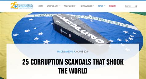 25 Corruption Scandals That Shook The World From Transparency International