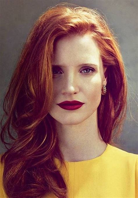 Jessica Chastain Red Hair Color Hair Color Shades Beautiful Red Hair