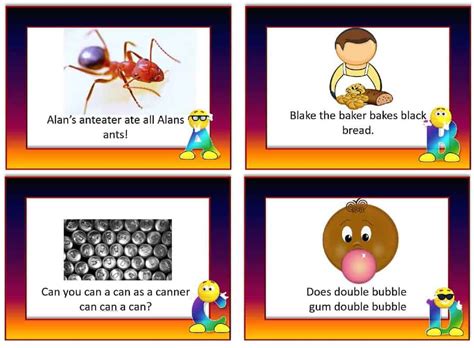 26 A To Z Tongue Twisters Editable Making English Fun
