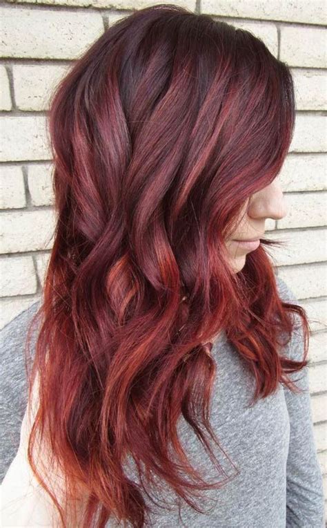 25 red balayage hair colors for trends 2017 inspiration your fashion