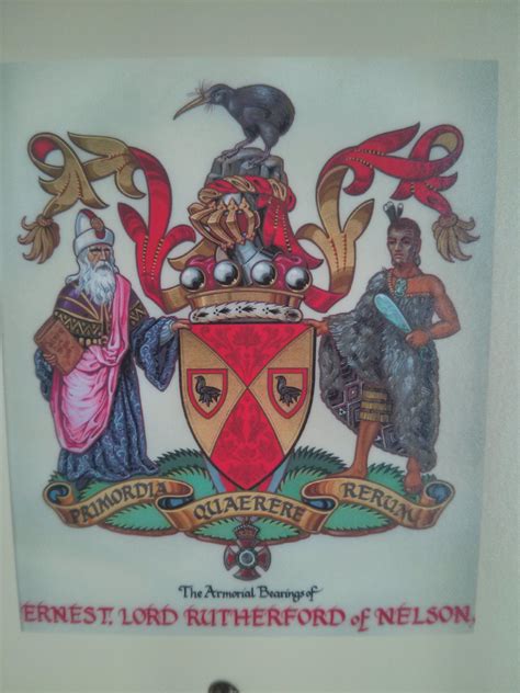 The Armorial Bearings Of Ernest Lord Rutherford Of Nelson 1871 1937