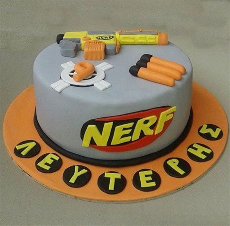 3 gun nerf battle birthday party for liam. Nerf Cake - CakeCentral.com