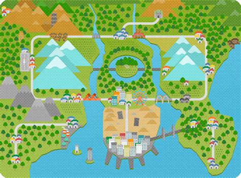 Pokemon Region Maps Kanto Johto Hoenn Sinnoh Ochazuke Yokochou