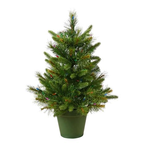 Shop Vickerman 2 Ft Pre Lit Classic Pine Artificial Christmas Tree With