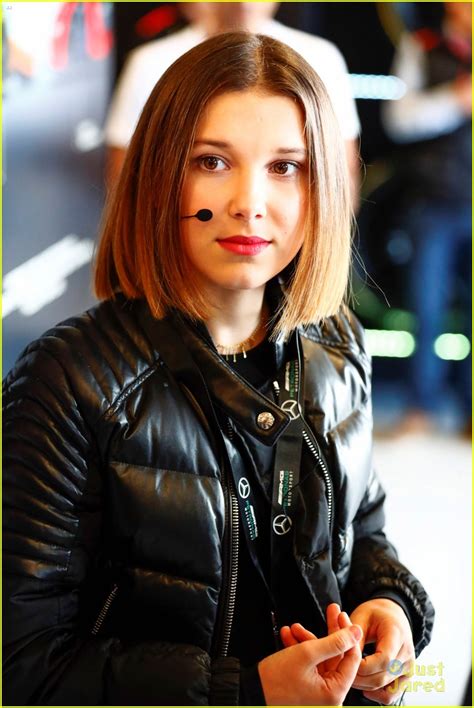 Millie bobby brown served up pure princess fantasy in oscar de la renta at paleyfest's stranger things panel | tom + lorenzo. Millie Bobby Brown Plays Crew Chief at F1 Grand Prix Race ...