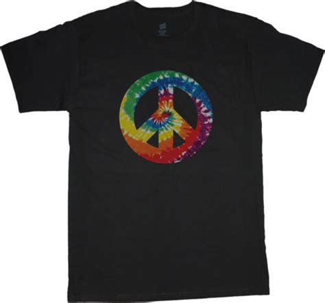 Tie Dye Peace Sign T Shirt Mens Size Peace Love Hippie Tye Dye Shirts