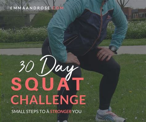 30 Day Squat Challenge Small Steps To A Stronger You 30 Day Squat