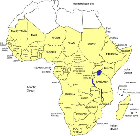 Sub Saharan African Countries Download Scientific Diagram