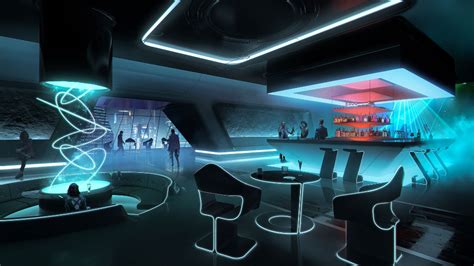Artstation Skybar Tarmo Juhola Futuristic Bar Future Interior