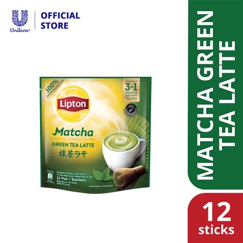 Lipton Milk Tea 3 In 1 Matcha Green Tea 12 Sticks Shopee Malaysia