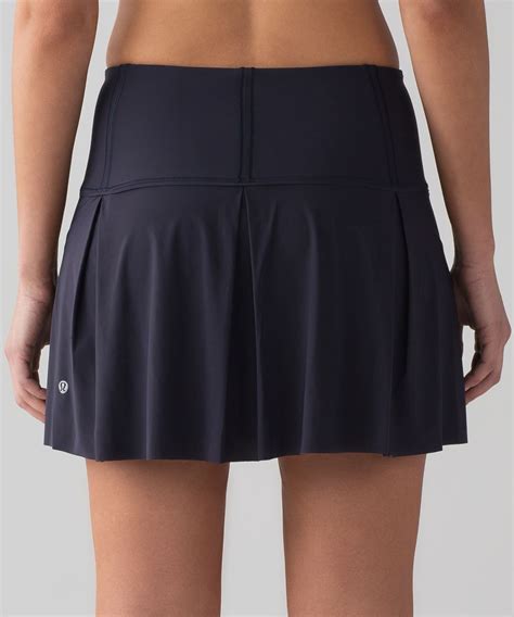 Black lululemon style tennis, gym, active skirt with shorts free shipping. Lululemon Lost In Pace Skirt (Tall) (15") - Midnight Navy ...