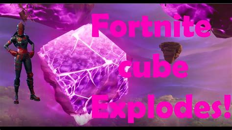 Fortnite Cube Explodes Streamers React To Cube Exploding Youtube