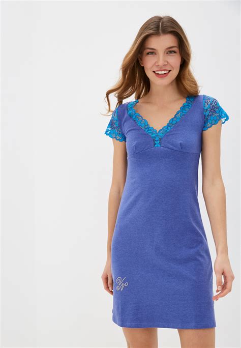 Платье домашнее Vikki Nikki For Women цвет синий Mp002xw0hh87 — купить в интернет магазине Lamoda