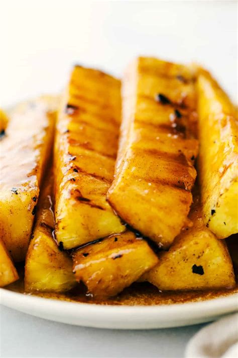 Caramelized Brown Sugar Cinnamon Grilled Pineapple The Recipe Critic