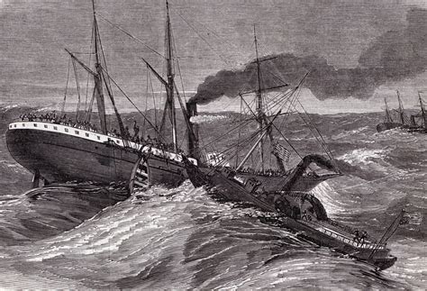 Collision At Sea Naval Expeditionary Force November 2 1861 Artists