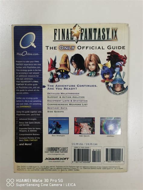 Final Fantasy Ix Walkthrough Guide Book Hobbies And Toys Books