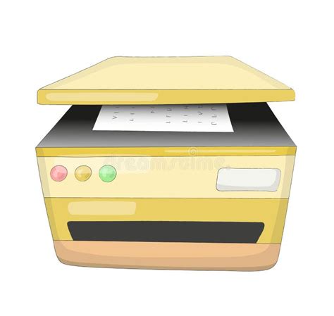 Nice Cartoon Copier Machine Stock Vector Illustration Of Development