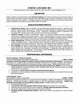 Images of Electrical Engineering Resume Sample