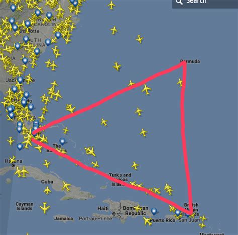 Are There Any Flights Which Fly Above The Bermuda Triangle