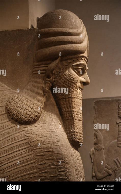 Human Headed Winged Lion Lamassu 883 859 Bc Neo Assyrian Reign Of