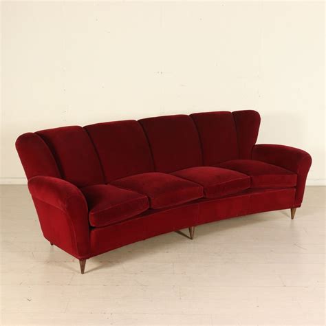 1950s Italian Vintage Red Sofa 87547