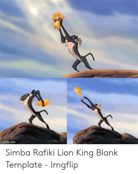 Imgflipcom Simba Rafiki Lion King Blank Template Imgflip Lion Meme