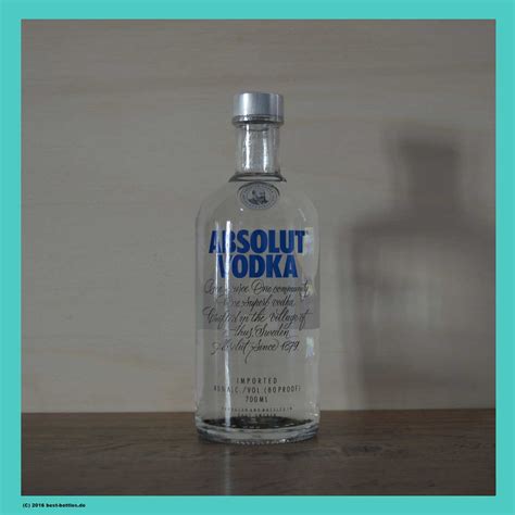 Absolut Wodka Blue Label 07l Spirituosen Bei Best Bottlesde