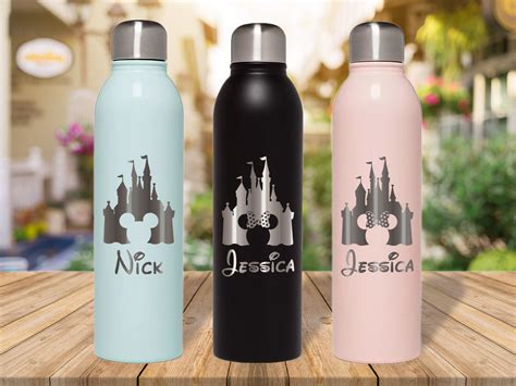 Disney Laser Engraved 17oz Stainless Steel Water Bottles Etsy