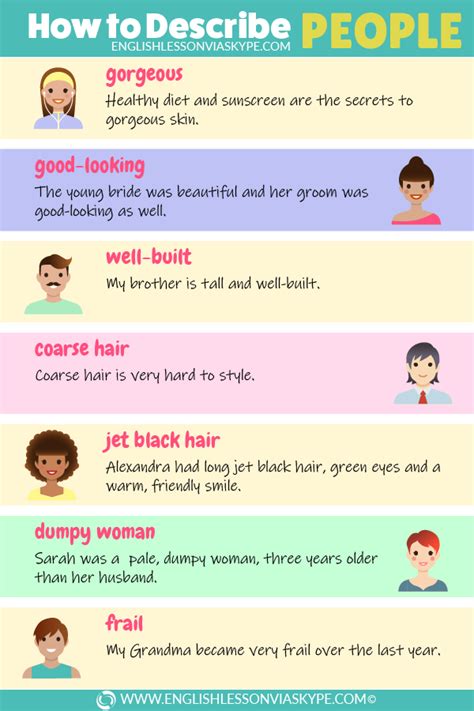 English Adjectives To Describe Physical Appearance • English With Harry English Adjectives