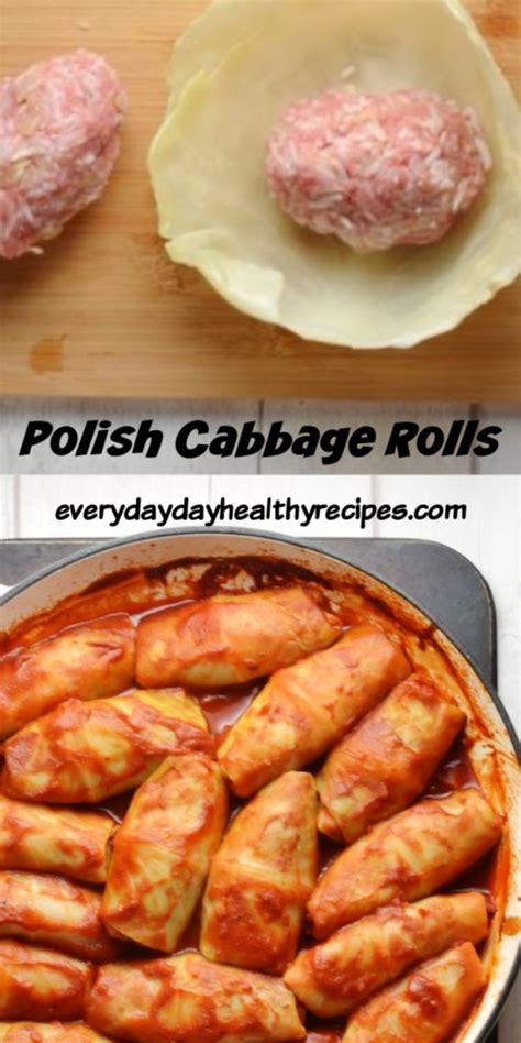 Polish Stuffed Cabbage Rolls Golabki In Tomato Sauce Everyday