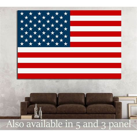 United States Flag №693 Ready To Hang Canvas Print Zellart Canvas Prints