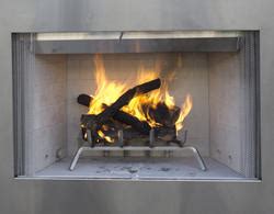 Then, start laying the bricks on top of the firebox, leaving an opening, equivalent to the size of the flue liners to create a 'throat' of the fireplace. Superior™ 42" Stainless Steel Outdoor Wood Burning ...