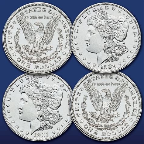 The Uncirculated 20th Century Morgan Silver Dollar Mint Collection