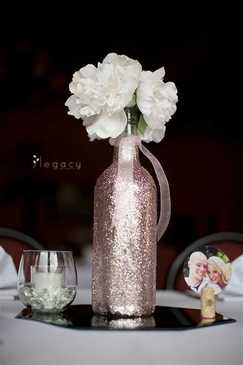 273 results for gold centerpieces. 31 Beautiful Wine Bottles Centerpieces Perfect For Any Table