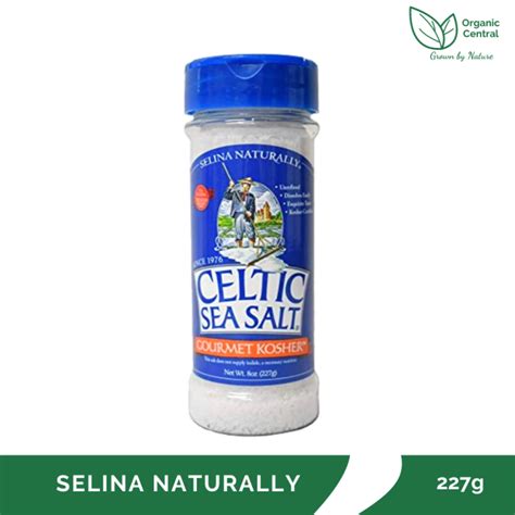 Selina Naturally Celtic Sea Salt Gourmet Kosher Salt Shaker 227g