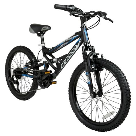 Boys Kids Mountain Bike Hyper 20 Inch Shocker 7 Speed Dual Suspension