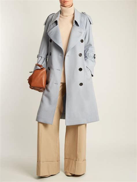 Lakestone Double Breasted Cashmere Trench Coat Burberry