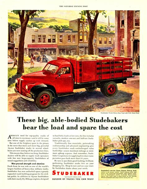 1946 Studebaker Truck Ad 03 Barn Finds
