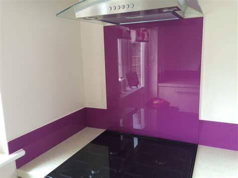 Glass splashbacks and glass worktops. 600x750mm glass splashback in any RAL or Dulux Colour