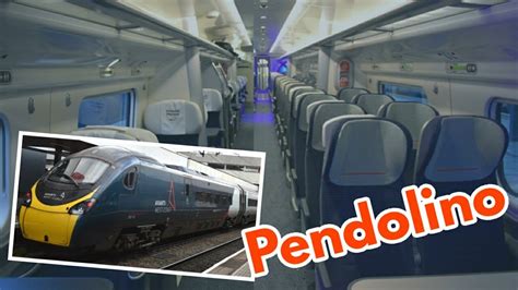 Avanti West Coast Pendolino Refurbished Interior Standard First Class Carriages