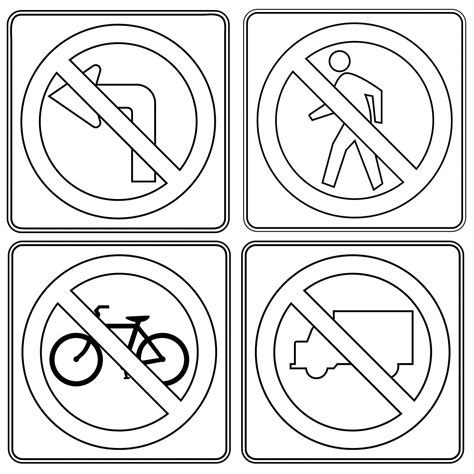 Find the perfect lots of road signs stock illustrations from getty images. Prohibitory traffic sign Poster and Drawing Page