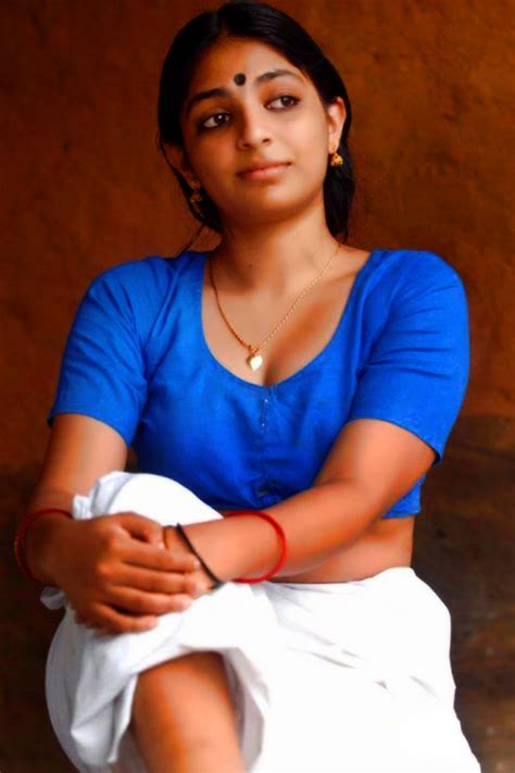 mythily malayalam actress blue blouse and mundu photo hot rare old photos in large size