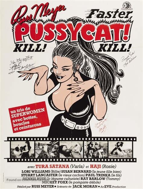 Faster Pussycat Kill Kill 1965 French Movie Poster
